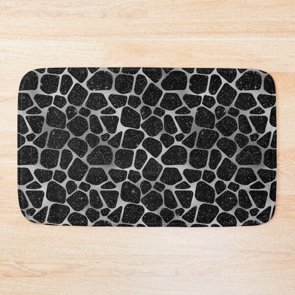 Item preview, Black Silver Mosaic Patterns | Silver Black Textures  designed and sold by TrendyGlitter.