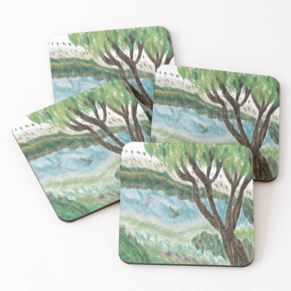 Item preview,  Great Blue Heron in Pond designed and sold by NatureDesigned.