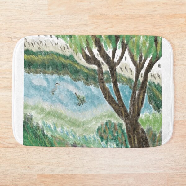 Item preview,  Great Blue Heron in Pond designed and sold by NatureDesigned.