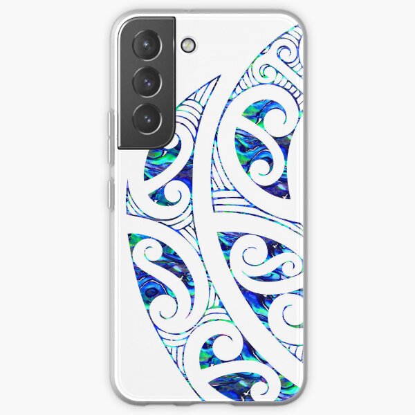 New Zealand, Maori, Paua, Abalone, Koru, Tribal, Tattoo, NZ Art, Maori Art Samsung Galaxy Soft Case