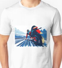 Camiseta unisex Motor racer velocidad demonio