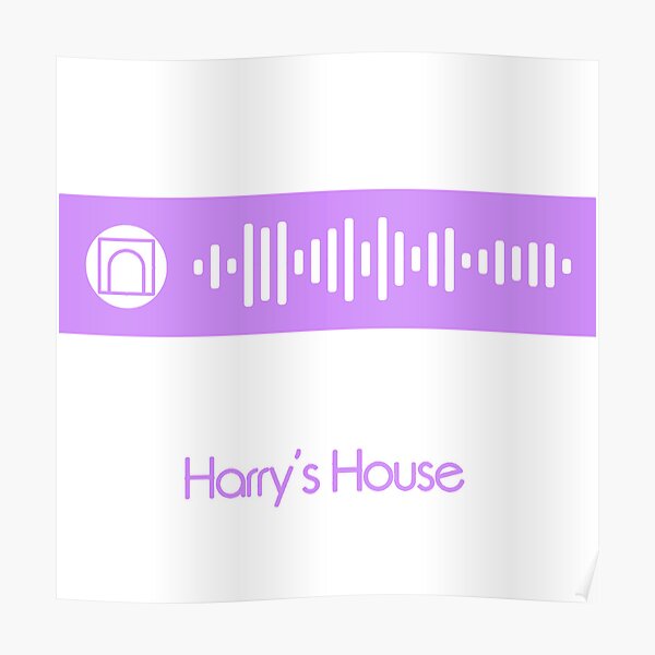 Harrys House Harry Styles Album Spotify Code Poster For Sale By Anelimshop Redbubble