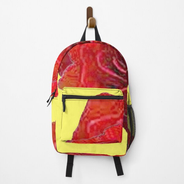 Item preview, GOREOUS ANTIQUE RED GARDEN ROSE YELLOW ART designed and sold by sharlesart.