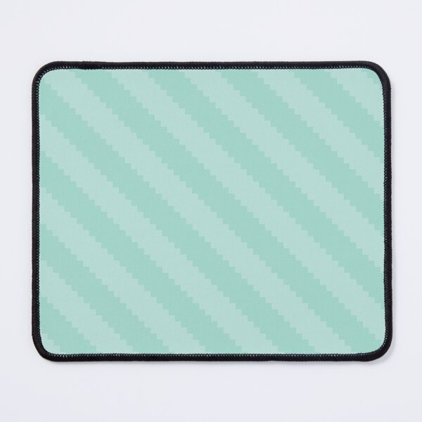 Item preview, Light Teal/Turquoise/Aqua Green Diagonal Stripes Pixel Pattern designed and sold by BlusparkStudio.
