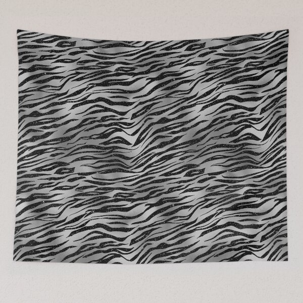 Item preview, Black Silver Patterns 4 | Silver Black Textures  designed and sold by TrendyGlitter.