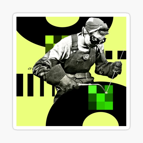 Rosie the Riveter in the Graphics Department Sticker