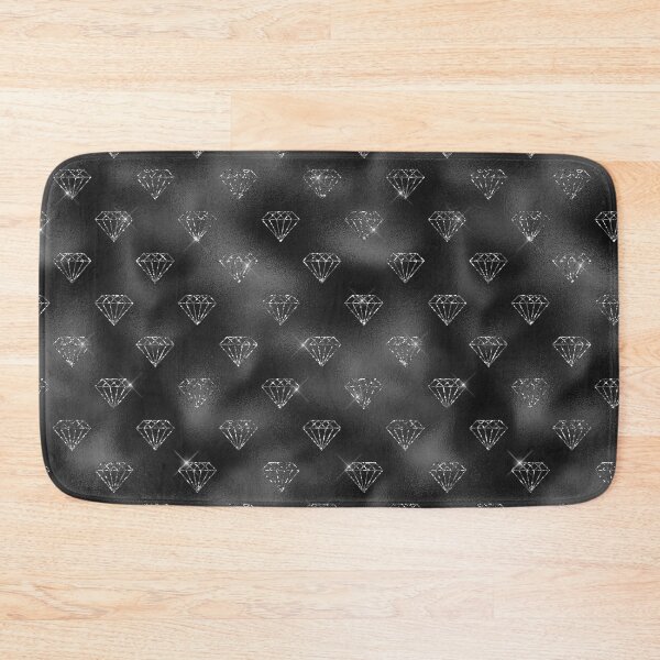 Item preview, Diamond Black Silver Patterns | Silver Black Textures  designed and sold by TrendyGlitter.