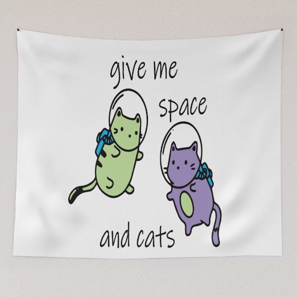 Item preview, give me space and cats, funny space cat designed and sold by XXgooddeedXX.