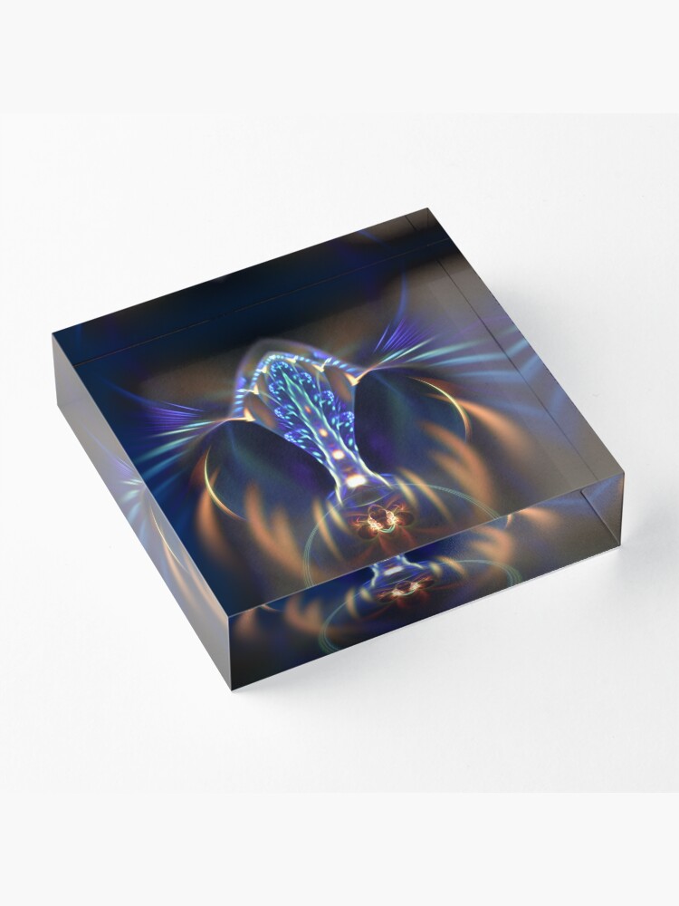 Alternate view of Extraterrestrial life #fractal art Acrylic Block
