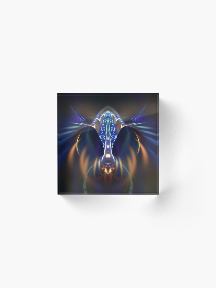 Alternate view of Extraterrestrial life #fractal art Acrylic Block