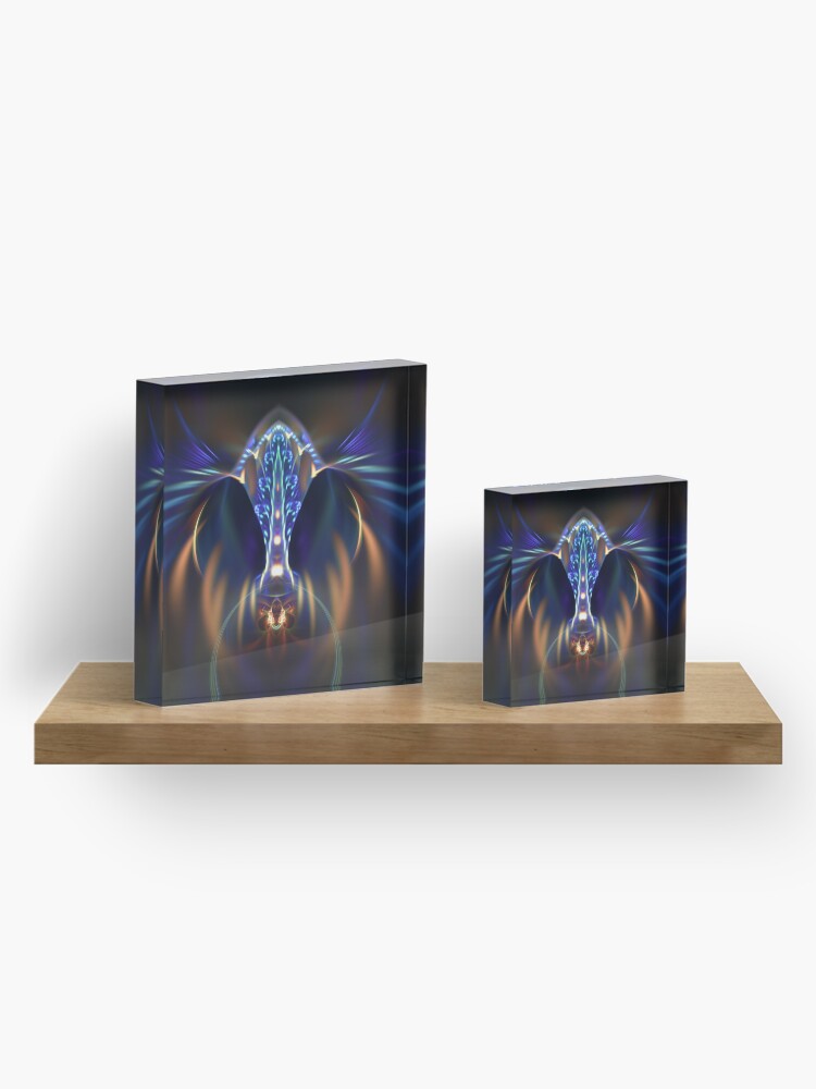 Alternate view of Extraterrestrial life #fractal art Acrylic Block