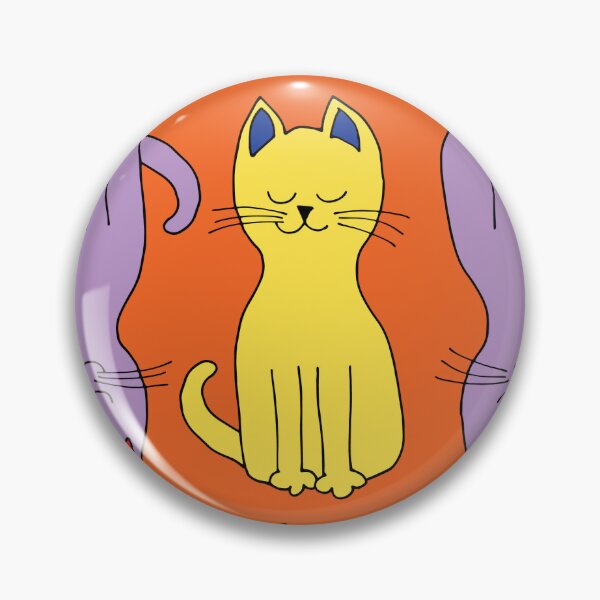 Item preview, Cats galore in bright yellow, emerald green and dangerous purple - Halloween style designed and sold by FrancesPoff.