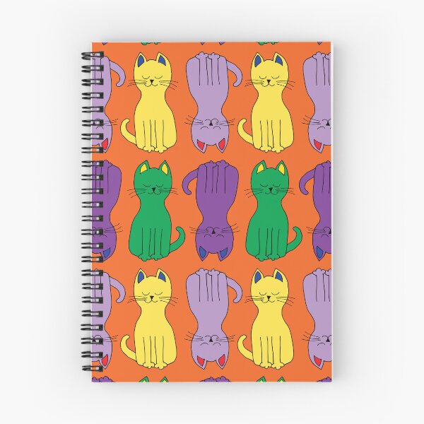 Item preview, Cats galore in bright yellow, emerald green and dangerous purple - Halloween style designed and sold by FrancesPoff.