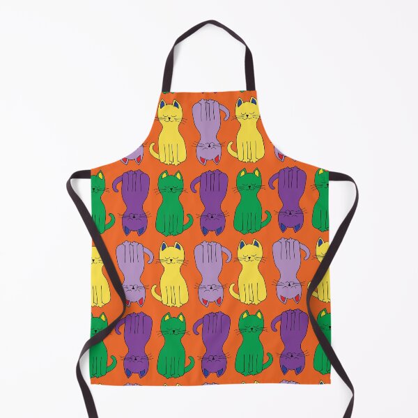 Item preview, Cats galore in bright yellow, emerald green and dangerous purple - Halloween style designed and sold by FrancesPoff.