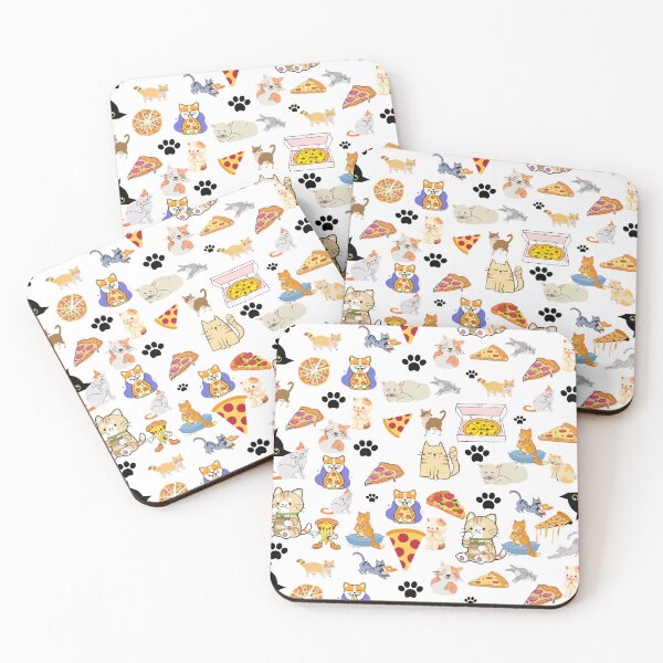 Item preview, Cats eating a pizza  designed and sold by Yugster24.