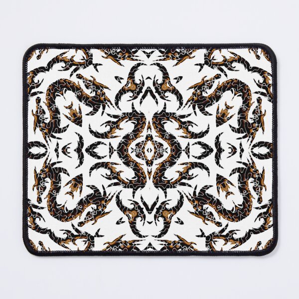 Item preview, Copper And Black Metallic Mythical Dragon Chinoiserie designed and sold by DesignLust.