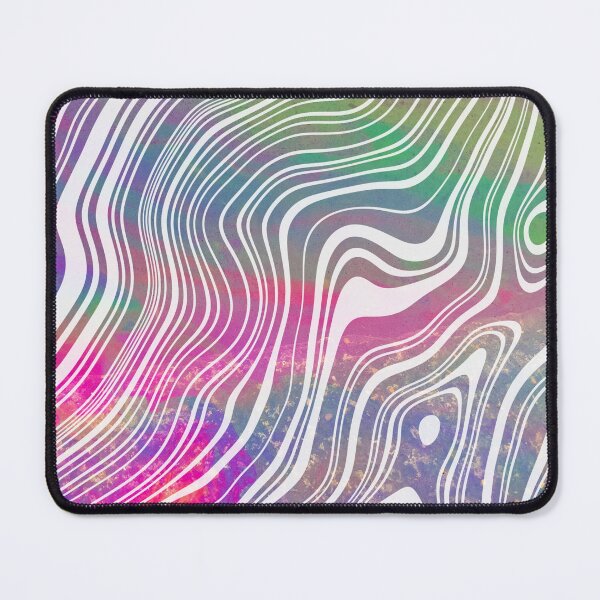 Item preview, Oil slick trippy wavy line pattern  designed and sold by Zevy-Darling.