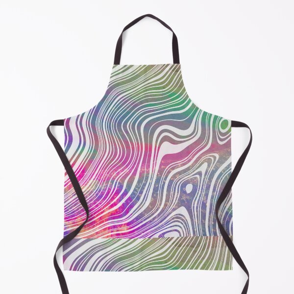 Item preview, Oil slick trippy wavy line pattern designed and sold by Zevy-Darling.