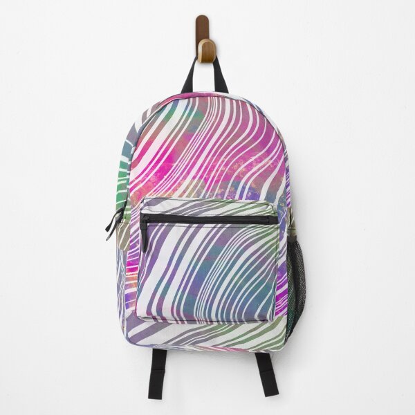 Item preview, Oil slick trippy wavy line pattern designed and sold by Zevy-Darling.