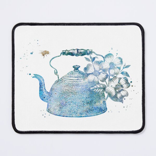 Item preview, Tea Kettle with Flowering Branch and Bee designed and sold by EvasDreams.