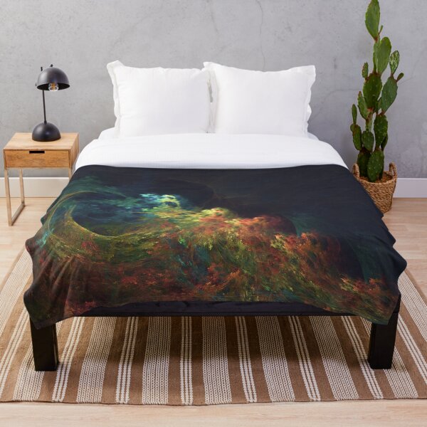 The Storm #fractal art Throw Blanket