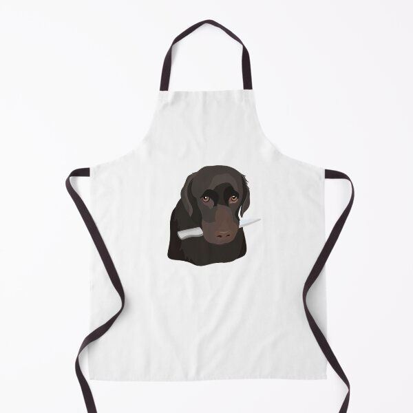 Item preview, Chocolate Lab with Knife designed and sold by kathrynmstein.