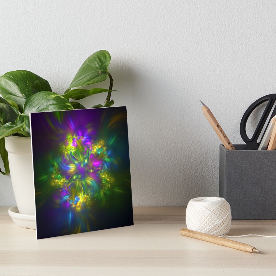 Five stars #fractals Art Board Print