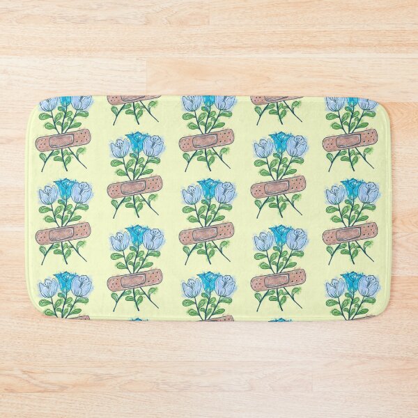 Item preview, Bandage Blue Flower With yellow background  designed and sold by missmann.