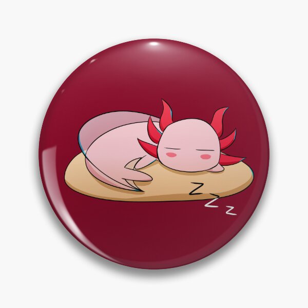 Item preview, Cute Sleeping Axolotl designed and sold by CyberLoveza.