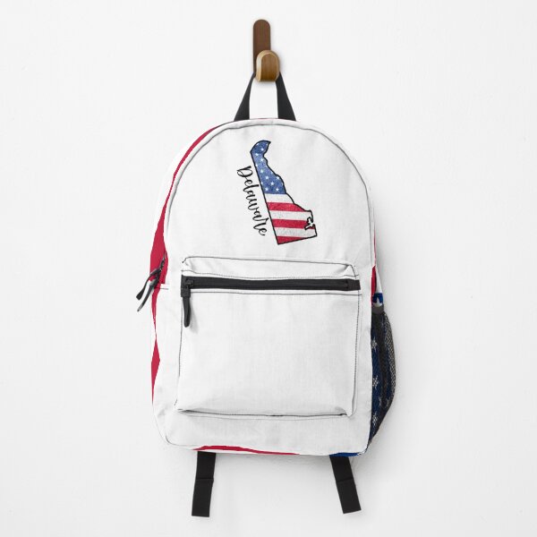 Item preview, Delaware State Outline with Patriotic USA American Flag designed and sold by Gsallicat.