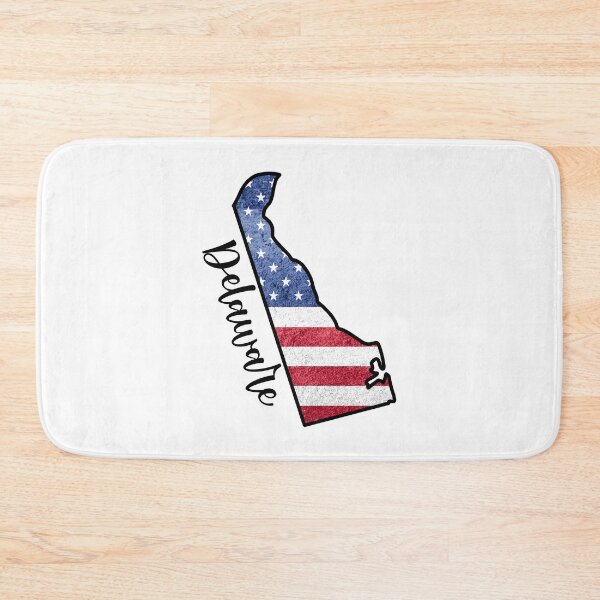 Item preview, Delaware State Outline with Patriotic USA American Flag designed and sold by Gsallicat.