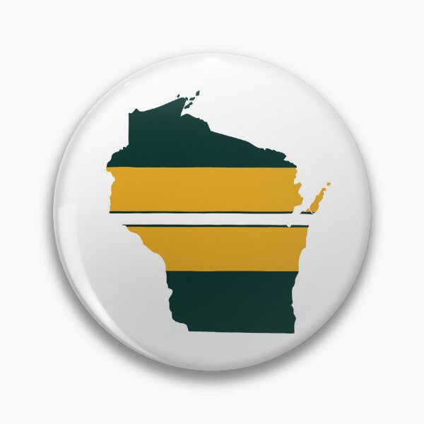 Item preview, Wisconsin Shape with Packers Colors designed and sold by kathrynmstein.
