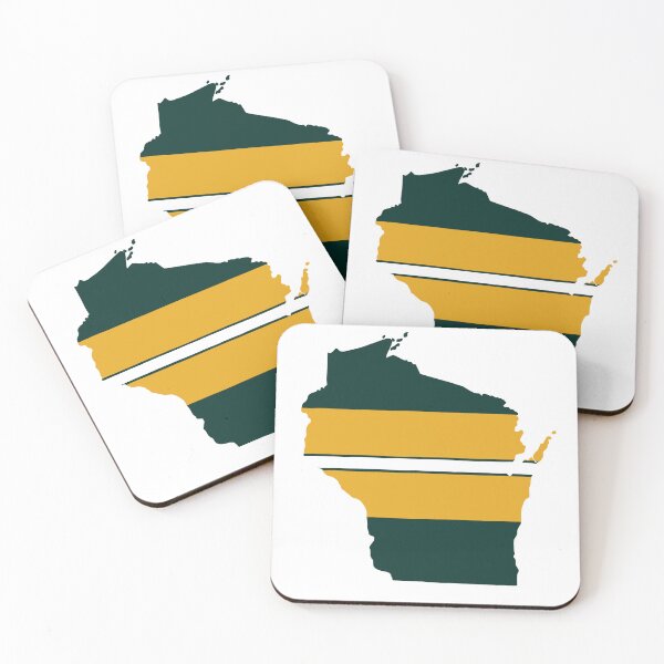 Item preview, Wisconsin Shape with Packers Colors designed and sold by kathrynmstein.