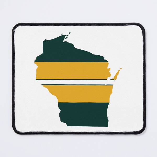 Item preview, Wisconsin Shape with Packers Colors designed and sold by kathrynmstein.