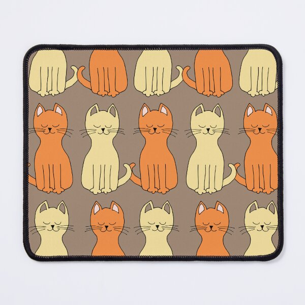 Item preview, Cats galore in chocolate brown, buttery yellow and sweet orange designed and sold by FrancesPoff.