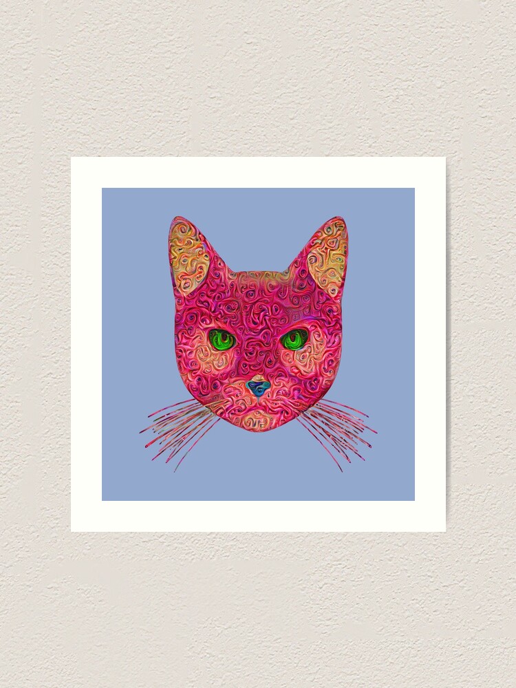 Alternate view of Rose Hungry Cat Art Print