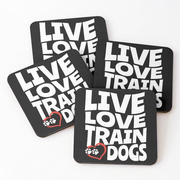 Item preview, Live, Love, Train Dogs |  Retro 70's Style Groovy Dog Training, White designed and sold by arlutai.