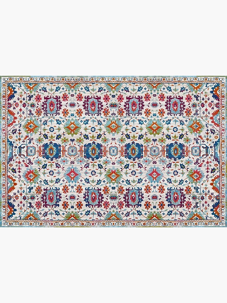 Disover Vintage Oriental Bohemian Oriental Traditional Moroccan Fabric Style Bath Mat