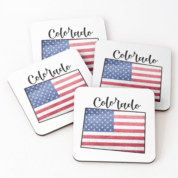 Item preview, Colorado State Outline with Patriotic USA American Flag designed and sold by Gsallicat.