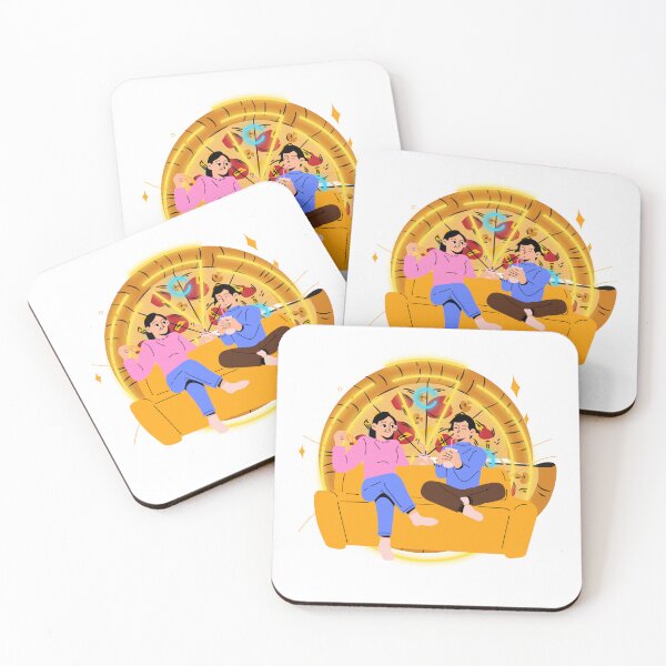 Item preview, Boy and Girl eating a pizza designed and sold by Yugster24.
