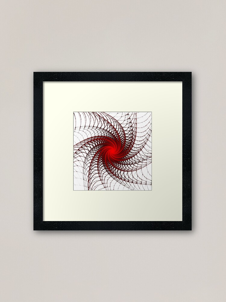 Alternate view of Red Propeller Planet Framed Art Print
