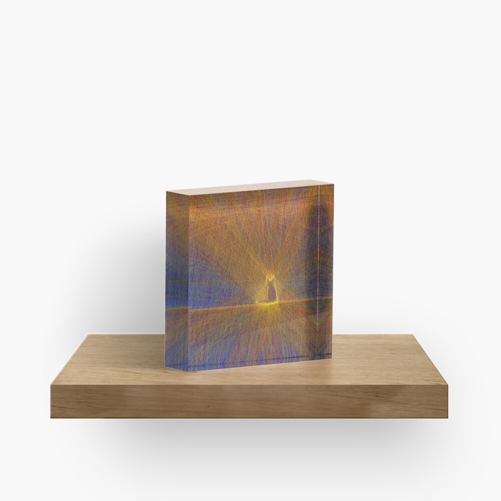 Cat on the roof Acrylic Block