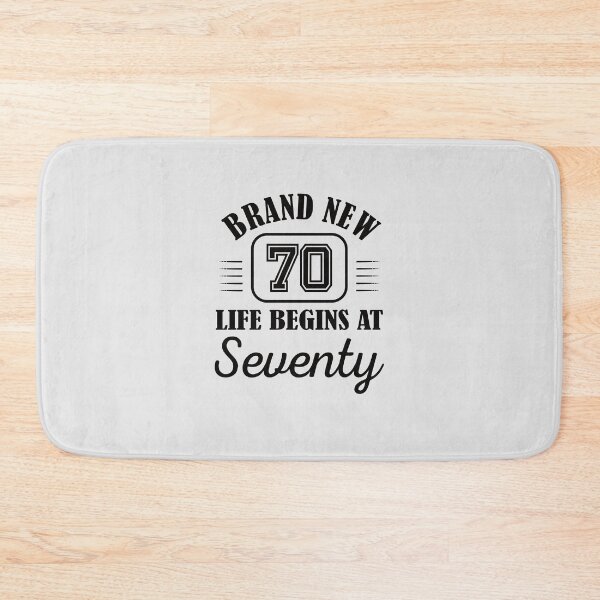 Item preview, Life Begins At 70 | 70 years old | 70th Birthday 1952 Gift Funny Brand New Seventy designed and sold by JooArtPrints  ★★★★★.
