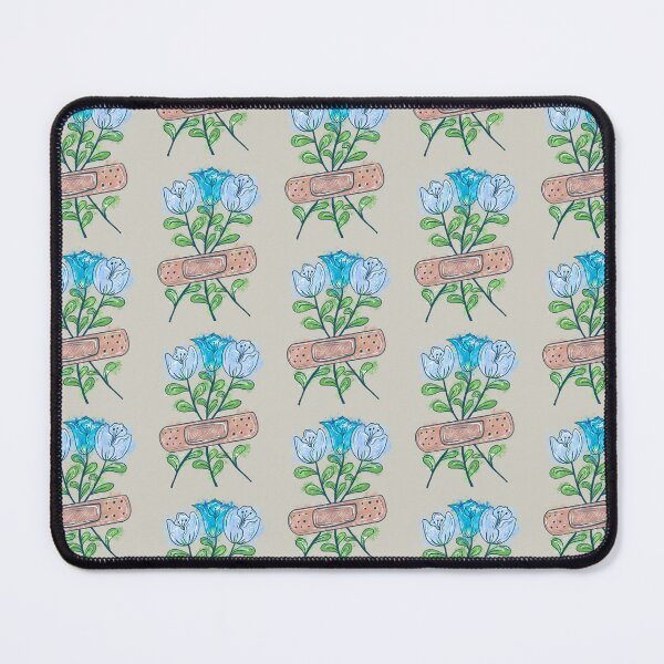 Item preview, Bandage Blue Flower With brown background  designed and sold by missmann.