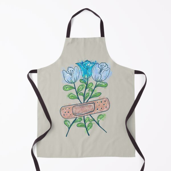 Item preview, Bandage Blue Flower With brown background designed and sold by missmann.