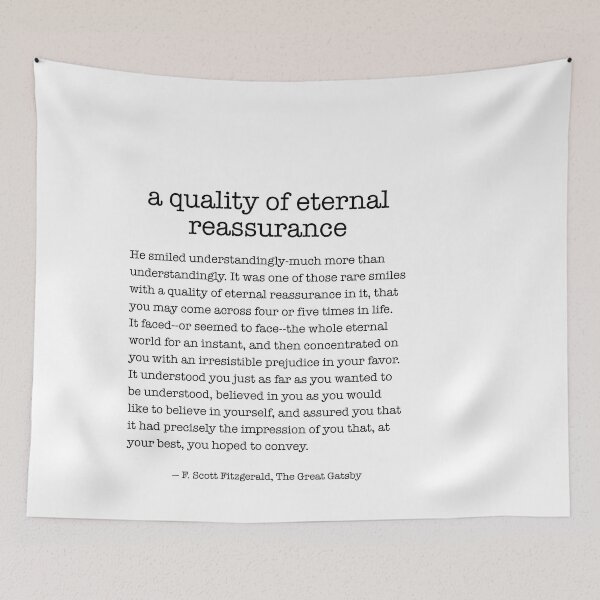Item preview, The Great Gatsby,  F Scott Fitzgerald Quote, He smiled understandingly designed and sold by corbrand.