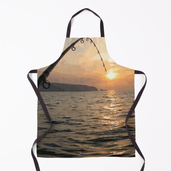 Item preview, Drawing - Sunset fishing designed and sold by rubenarocho.