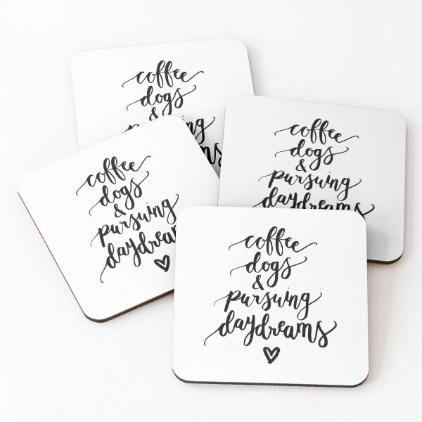 Item preview, Coffee, dogs & pursuing daydreams designed and sold by Cmdesign-s.
