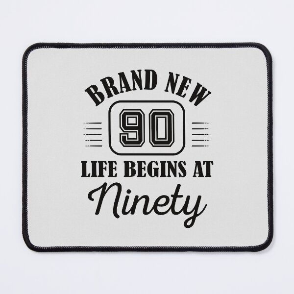 Item preview, Life Begins At 90 | 90 years old | 90th Birthday 1932 Gift Funny Brand New Niney designed and sold by JooArtPrints  ★★★★★.