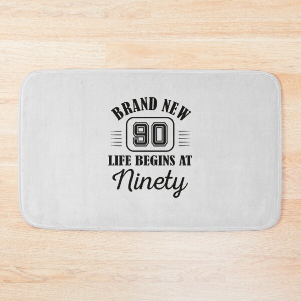 Item preview, Life Begins At 90 | 90 years old | 90th Birthday 1932 Gift Funny Brand New Niney designed and sold by JooArtPrints  ★★★★★.